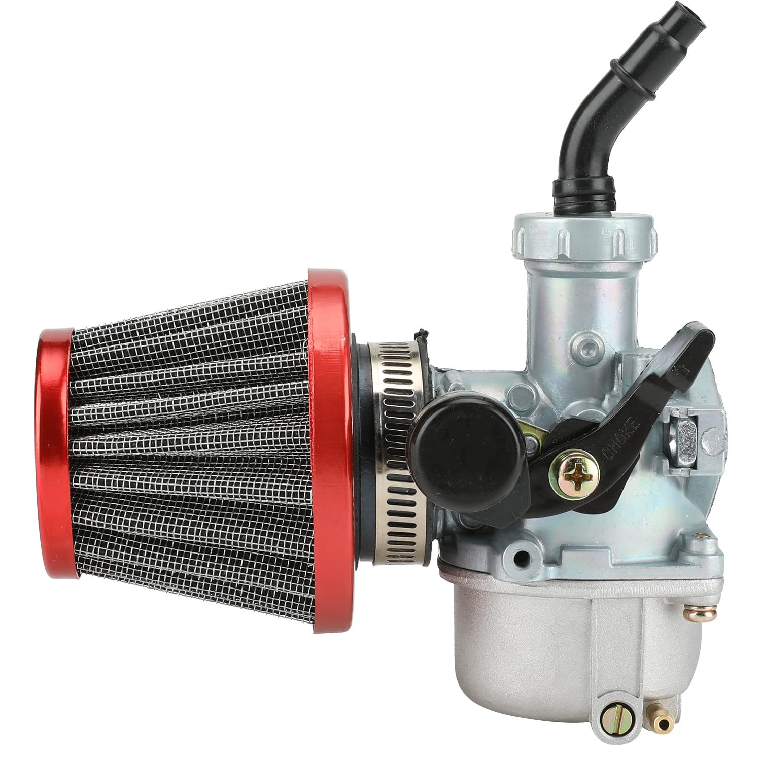 YOXUFA Carburetor Kit 19mm for TaoTao 110cc 125cc ATV & Dirt Bikes, A-red, Model YO-HYQ02-SD19, Includes Air
