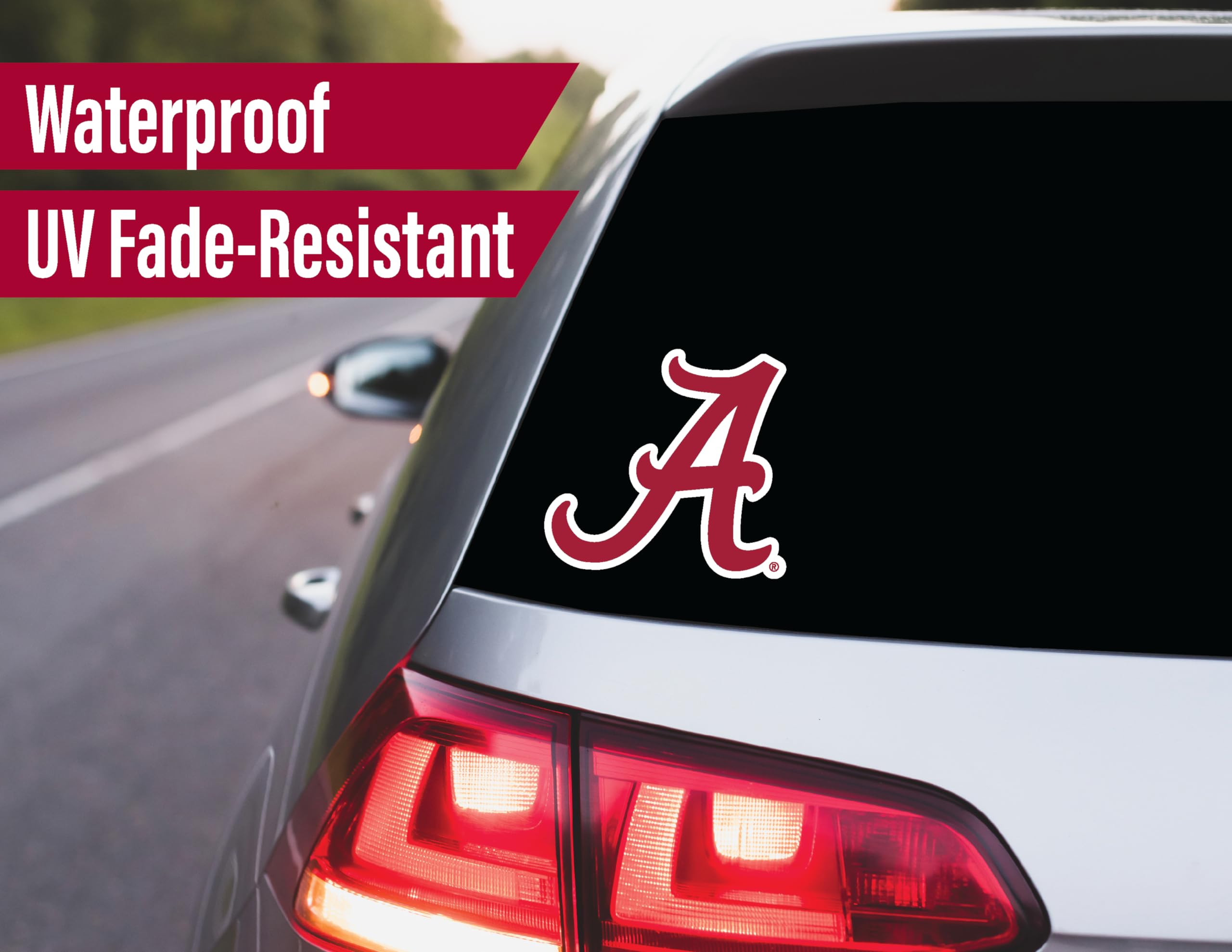 PartyKandy Alabama Crimson Tide Sticker Bundle - 14 Vinyl Decals in Red for Car, Water Bottle, and Phone - Various Sizes