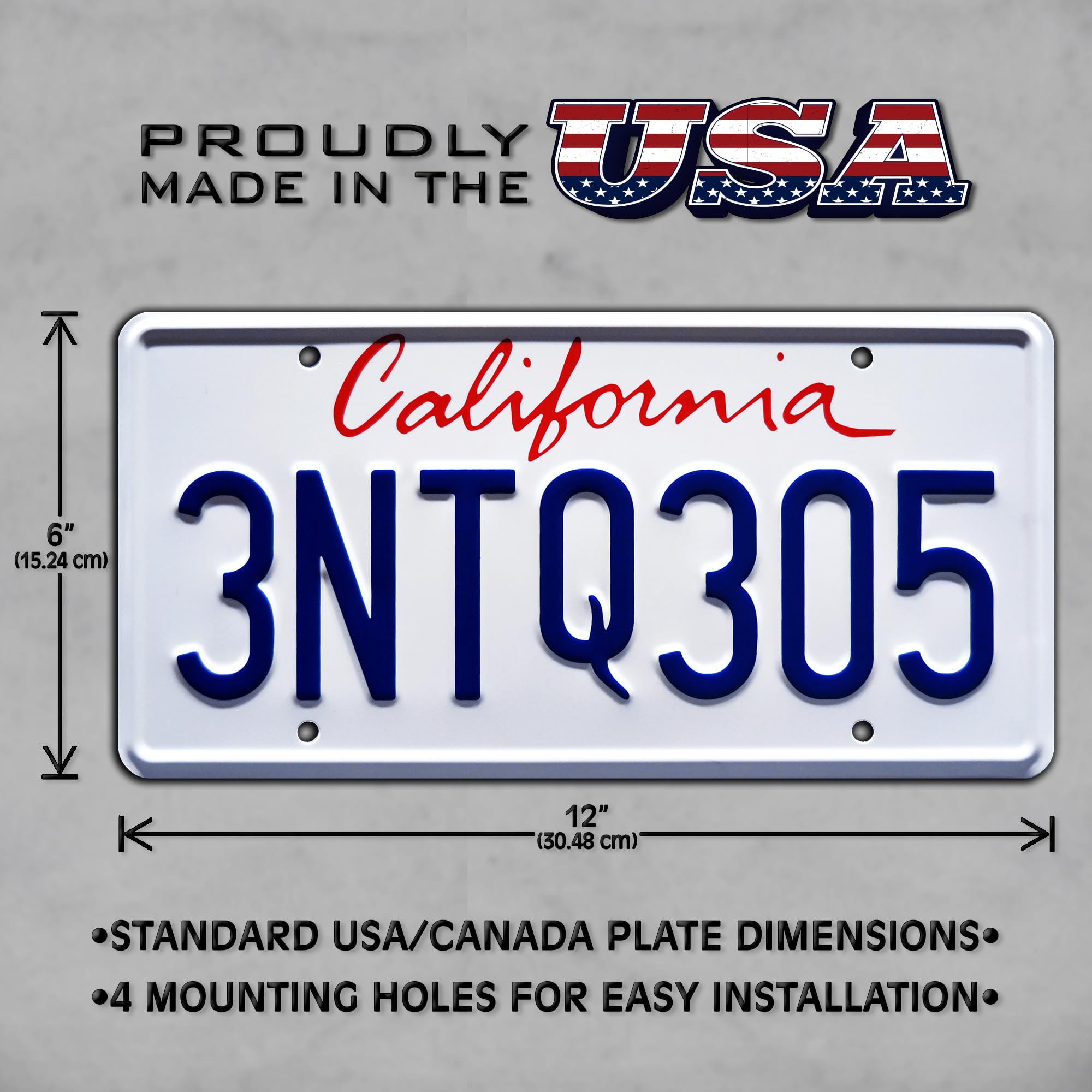 Celebrity Machines Stamped License Plate - The Fast and The Furious, Model 3NTQ305, Red Aluminum
