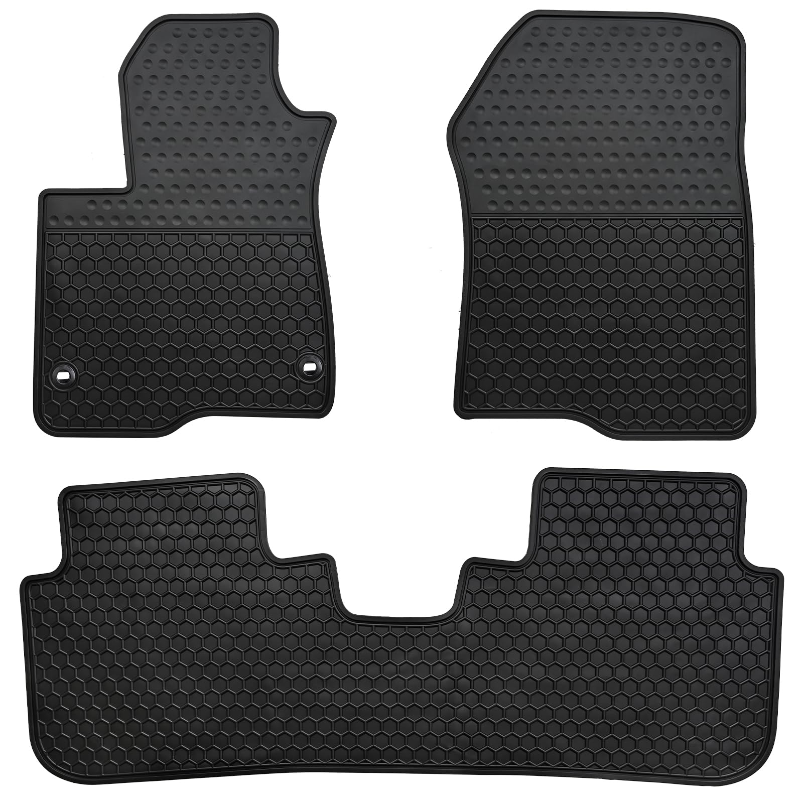 San Auto Car Rubber Floor Mat For Honda Cr-V 2023 2024 2025 Crv(Included Hybrid) Custom Fit Black Auto Mats Liner All Weather Pr