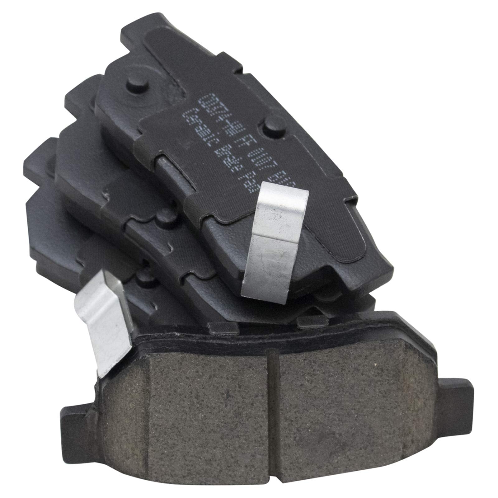TRQ Rear Brake Pads Ceramic Compatible with 1990-2001 Acura Integra 1988-2001 Honda Civic 1993-1997 Civic del Sol 1988-1991 CRX
