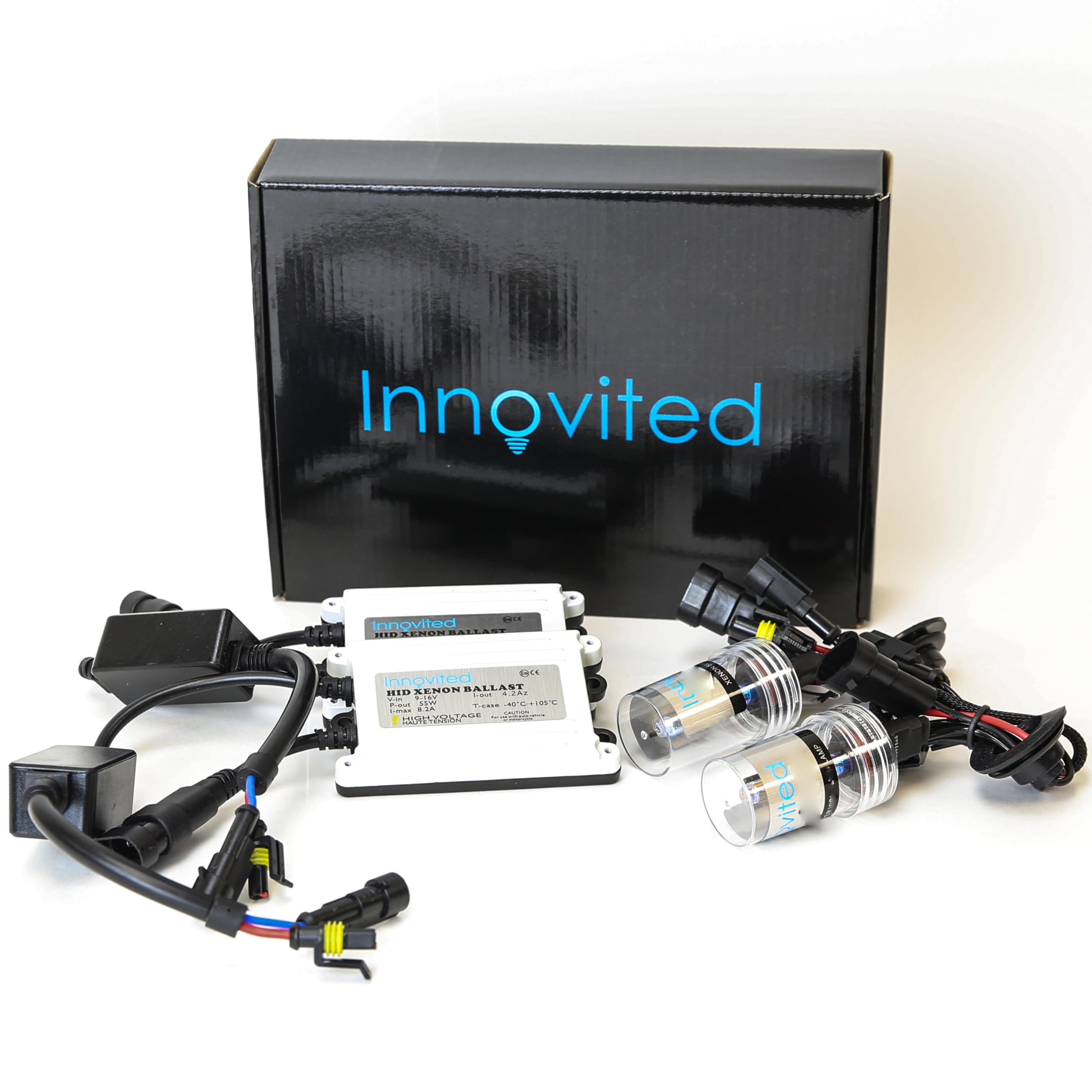 Innovited H16 6000K Hid Xenon Bulb X 1 Pair Bundle With 2 X 55W Platinum Digital Ballast (Diamond White)