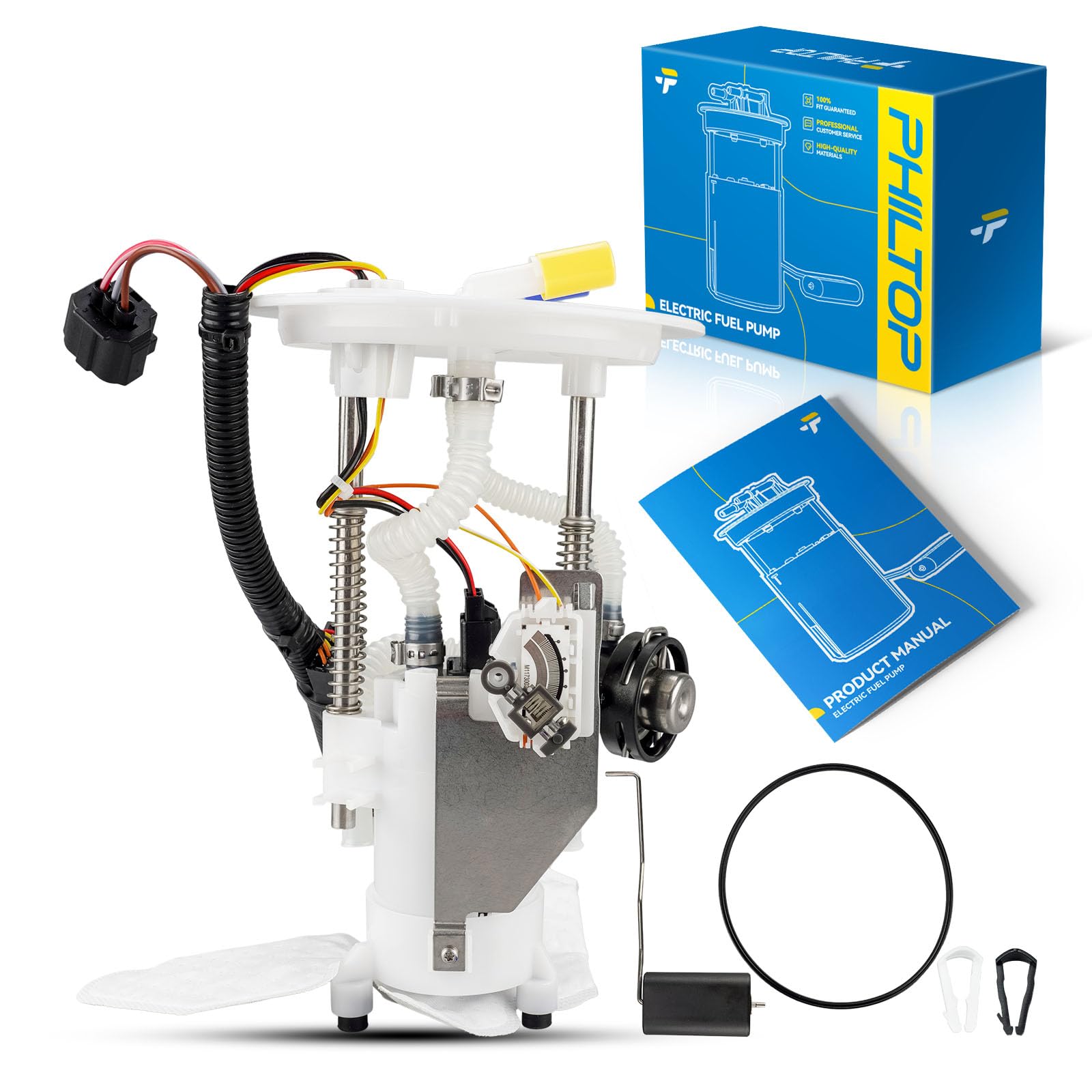 PHILTOP E2338M Electric Fuel Pump Fits for 2002-2003 Explorer XLT/XLS/Eddie Bauer, 2002 Mountaineer Base, 2002-2003 Explorer Lim