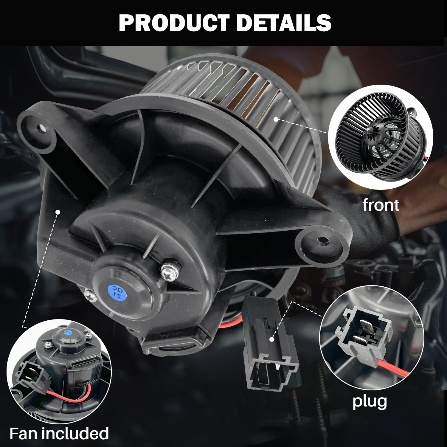 Aspligo Blower Motor Fan Assembly for Dodge Dakota 2005-2010 & Ram Dakota 2011, OEM Fit, Durable Replacement Part