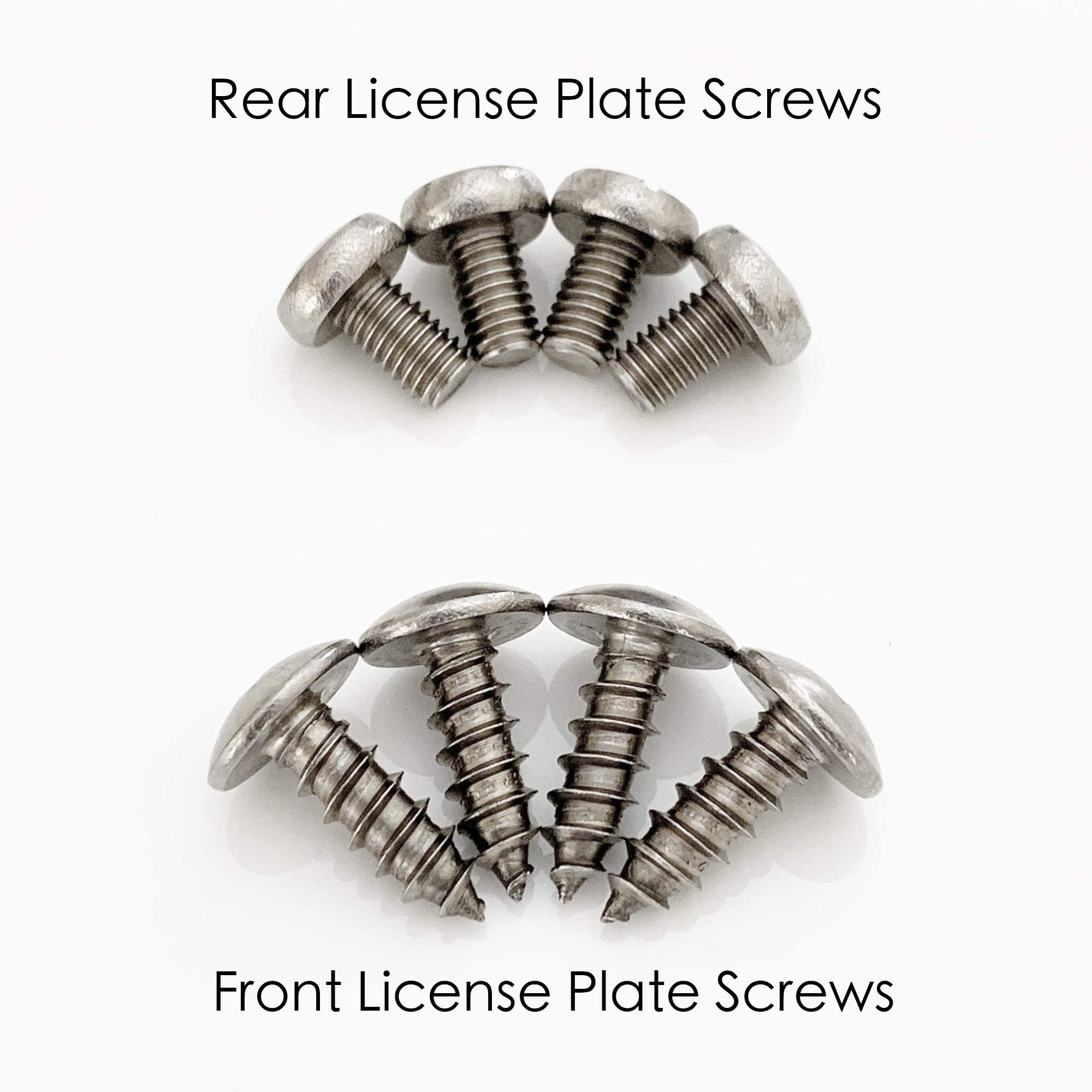 Prime Ave Stainless Steel License Plate Screws Compatible With Audi A3 A4 A5 A6 A7 A8 S3 S4 S5 S6 S7 S8 Rs3 Rs4 Rs5 Rs6 Rs7 Q3 Q4 Q5 Q7 Q8 Sq5 Sq7 Sq8 Rs Q8 Tt Tts Tt Rs R8 E-Tron (Standard Length)