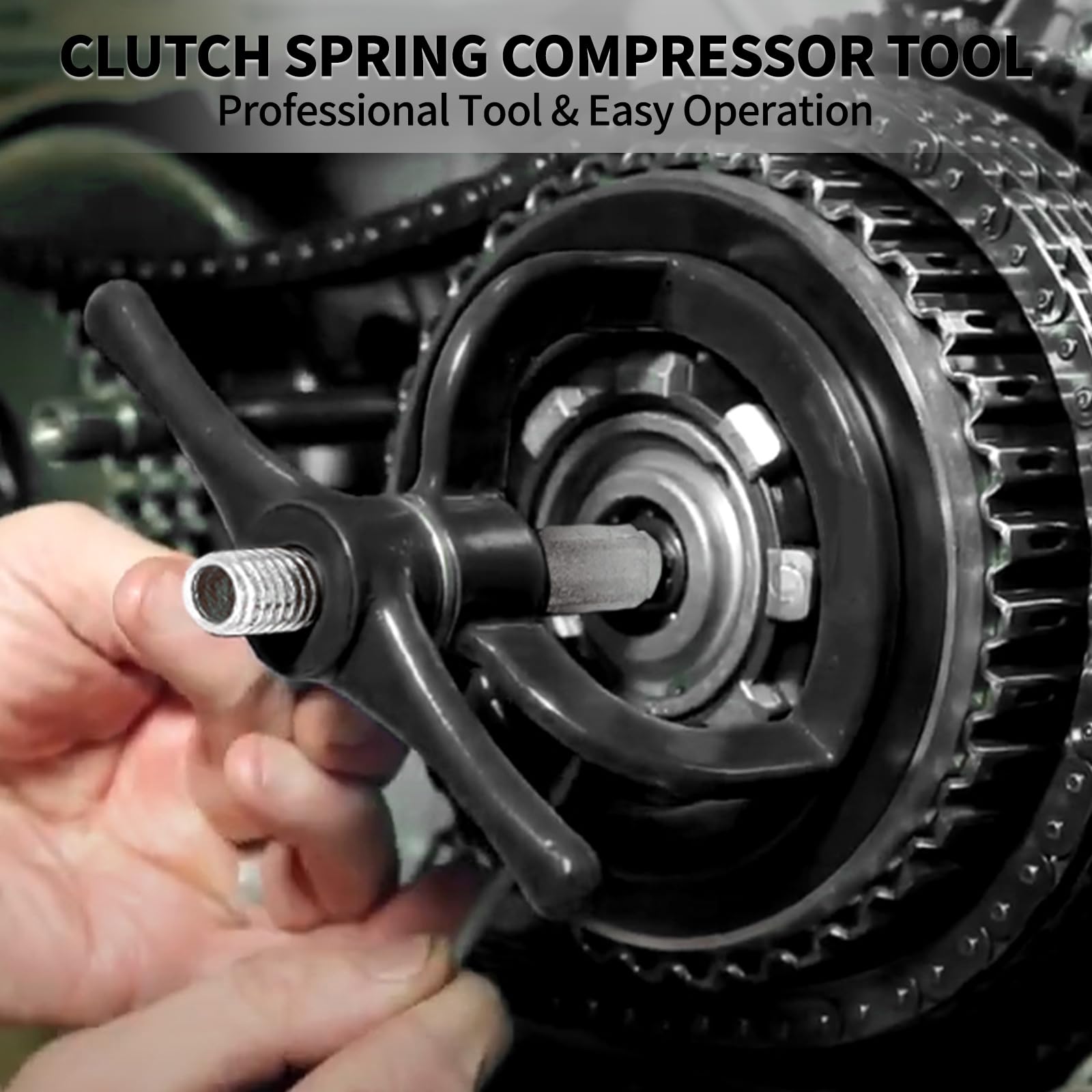 Chifun Clutch Spring Compressor Compression Tool Steel Compatible With Harley Softail Touring Sportster 1990-2017 Xl 883 1200 48
