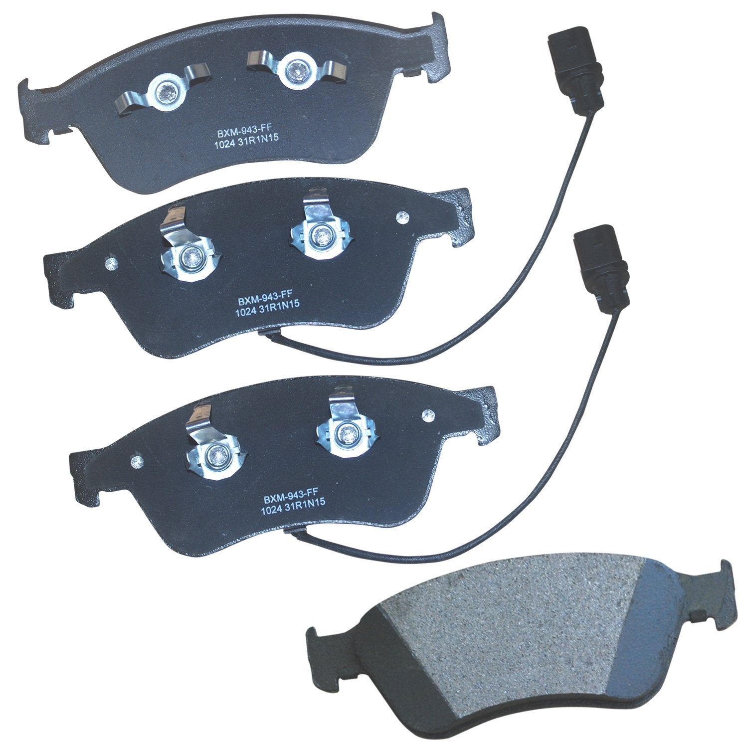 Bendix Premium Sbm1024 Semi-Metallic Front Brake Pads For Audi A8 Quattro 2010-2004, S6 2011-2007, S8 2010-2007, Volkswagen Phae