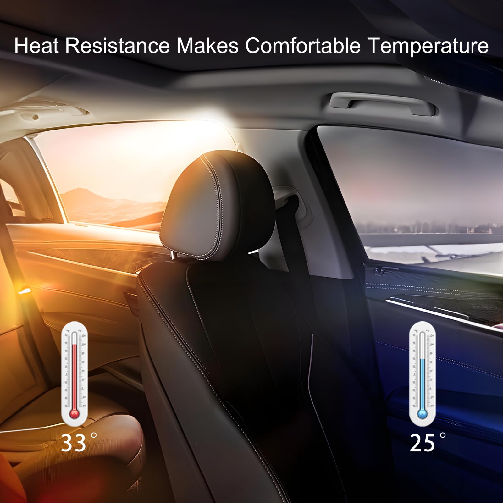 Car Window Tint Film, Automotive Protection Privacy Sun Shade Roll, All Car Side & Rear Windows Tint Film, Heat UV Blocking,Scra
