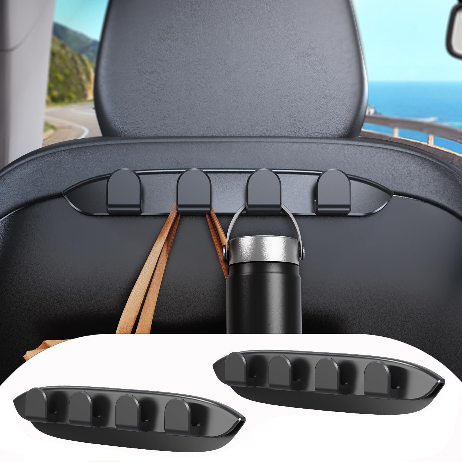 Dicmky 2 Pack Car Seat Hooks For Tesla Model Y Model 3 Accessories 2025 2024 2023 2022 2021, Purse Hanger For Car, Automotive Se