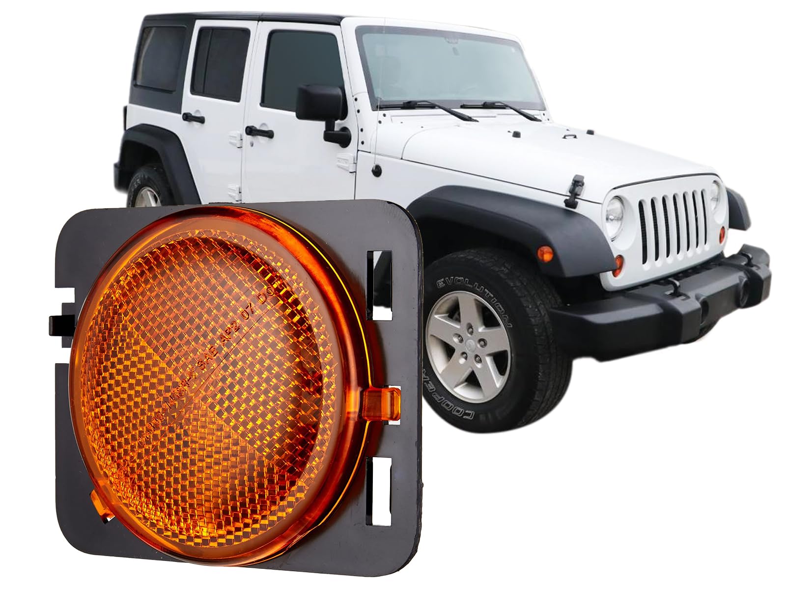 Auto Parts Avenue APA Replacement Side Marker Light Lamp 2007 2008 2009 2010 2011 2012 2013 2014 2015 2016 2017 2018 Wrangler wi