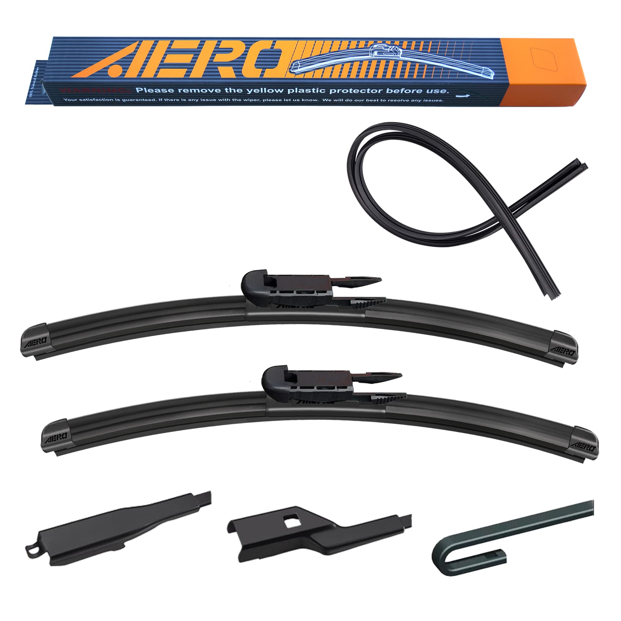 Aero Avenger 22''+22'' Premium All-Season Windshield Wiper Blades With Extra Refills Oem Replacement For Chevrolet Tahoe 2021-20