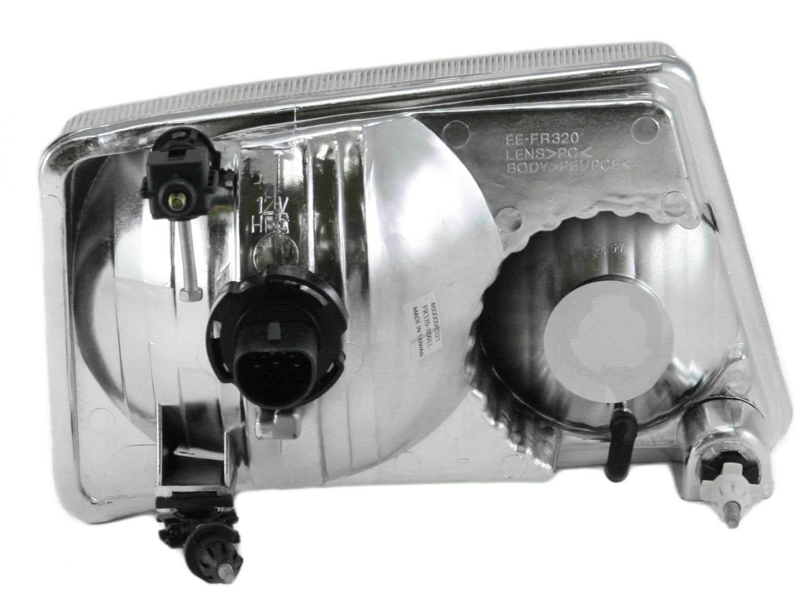 TRQ Headlight Assembly Set - Chrome Bezel - Driver & Passenger Side - Compatible with Ford Ranger 2001-2011, Model HLA88558
