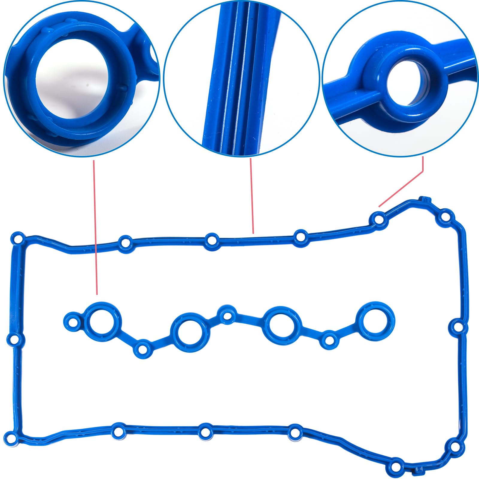 VS50698R Engine Valve Cover Gasket Compatible with Chrysler &Dodge & Jeep Model 200 & Sebring & Avenger & Caliber & Journey & Co