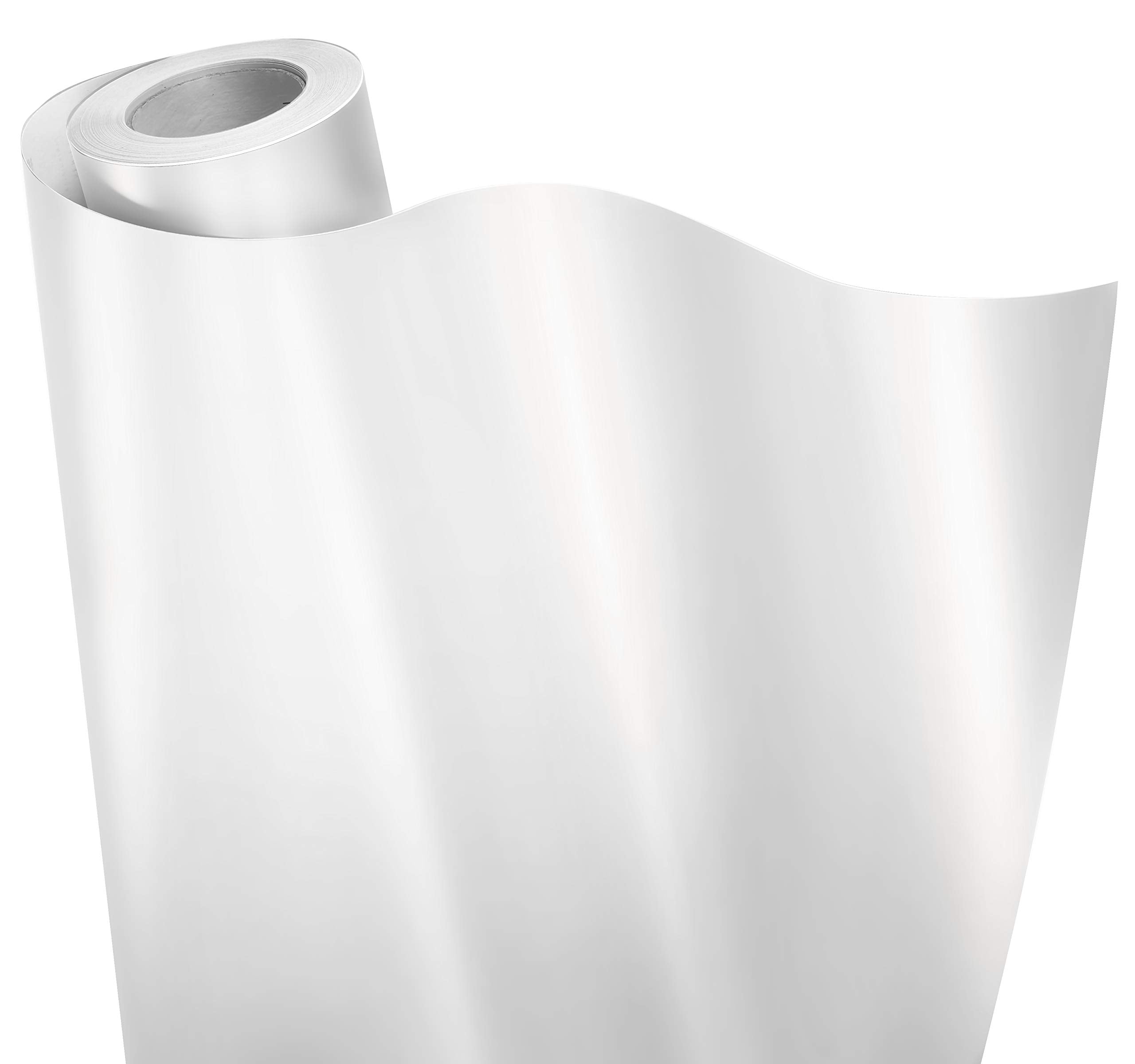 Vvivid+ Premium Vinyl Wrap Film (10Ft X 5Ft, Matte Metallic White)