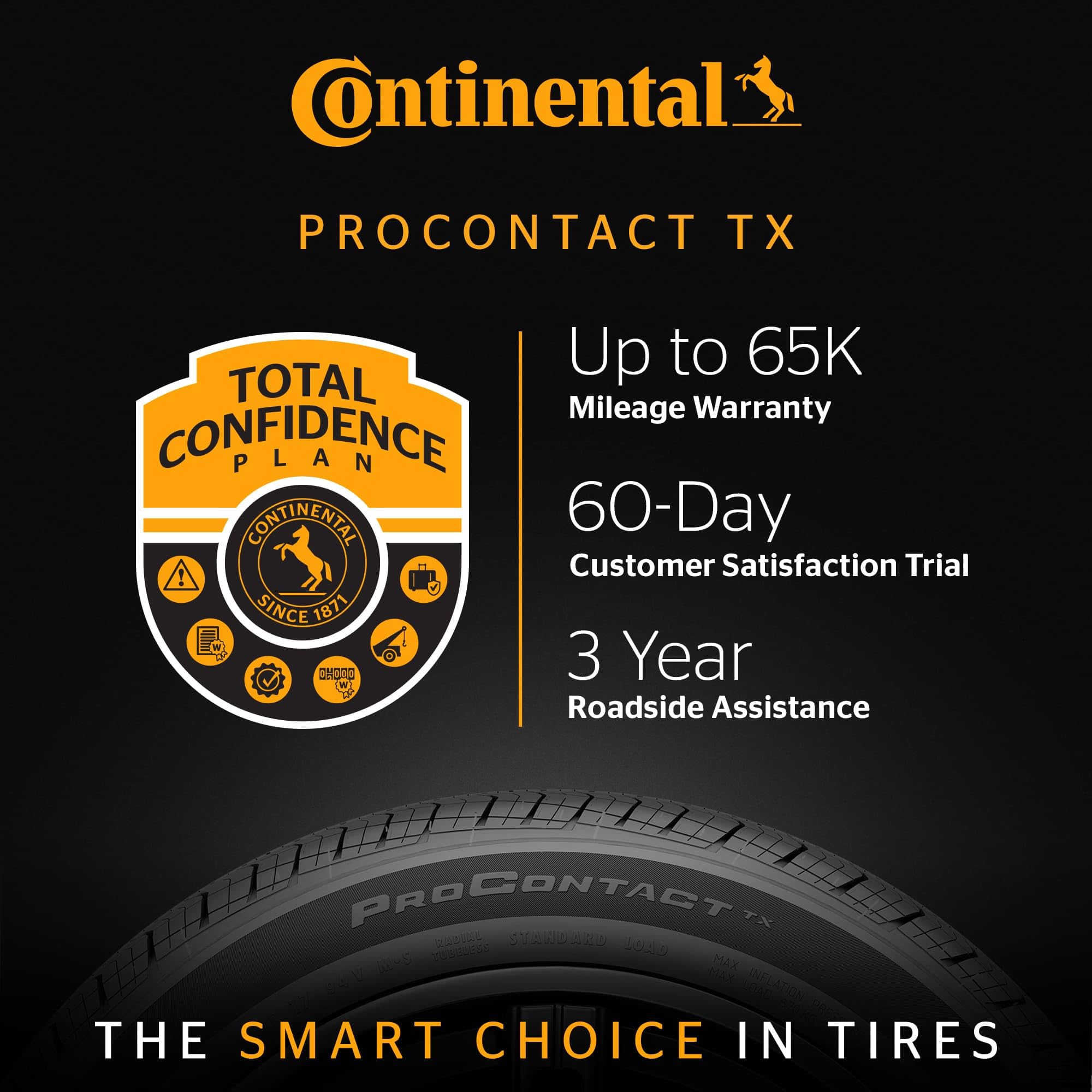 Continental Procontact Tx All Season 235/55R18 100H Passenger Tire