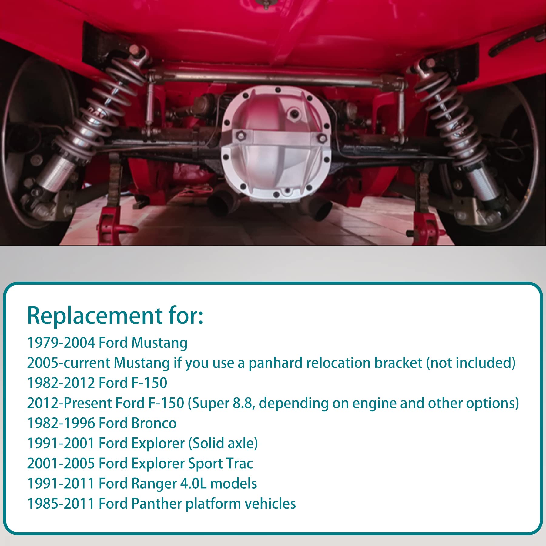 HQPASFY 8.8 Differential Cover Girdle for Ford Mustang 1979-2004, Compatible with 8.8" Rear Ends