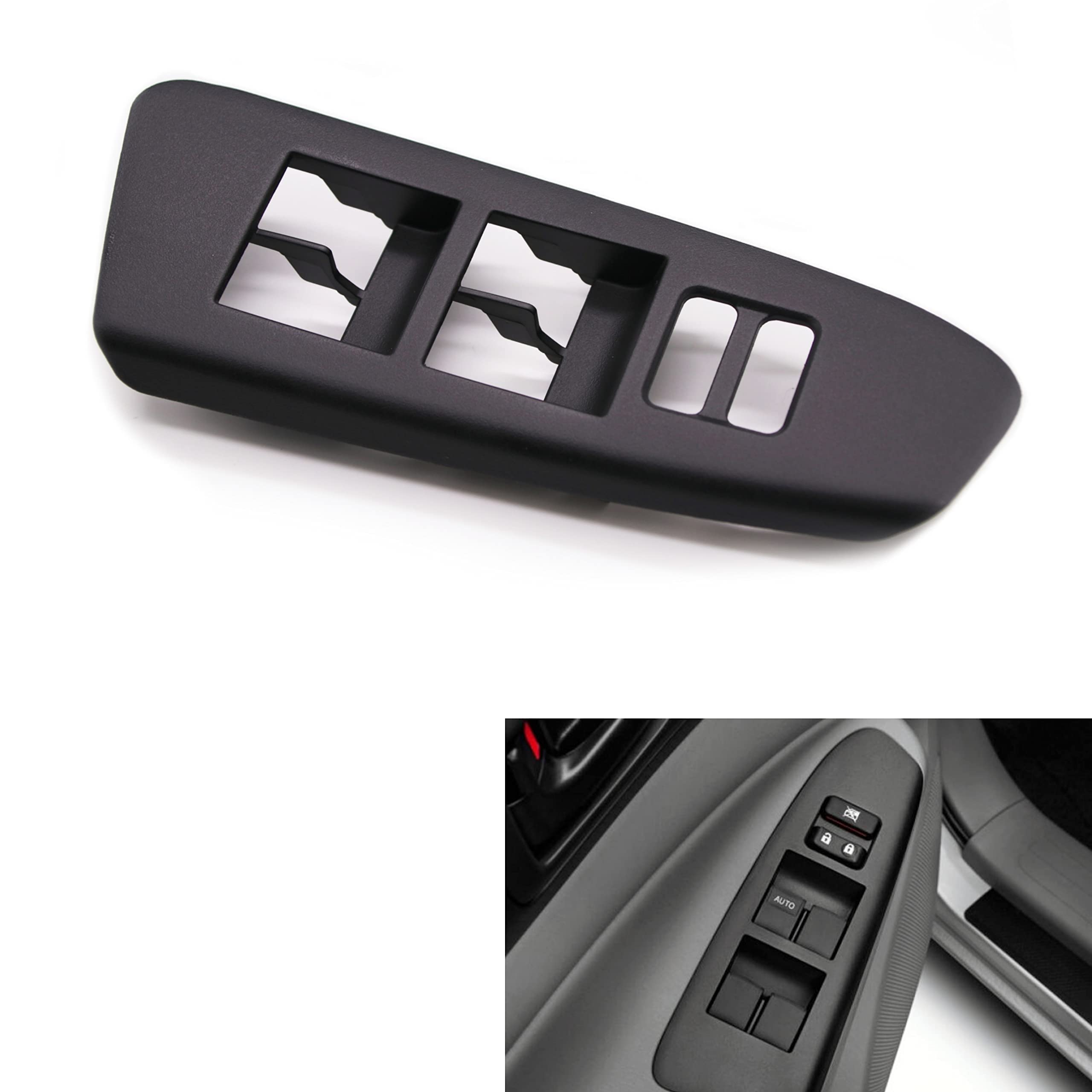 HYPARTS Door Window Master Switch Bezel Replacement for 2012-2015 Toyota Tacoma Window Switch Front Left Side Trim 74202-04040,