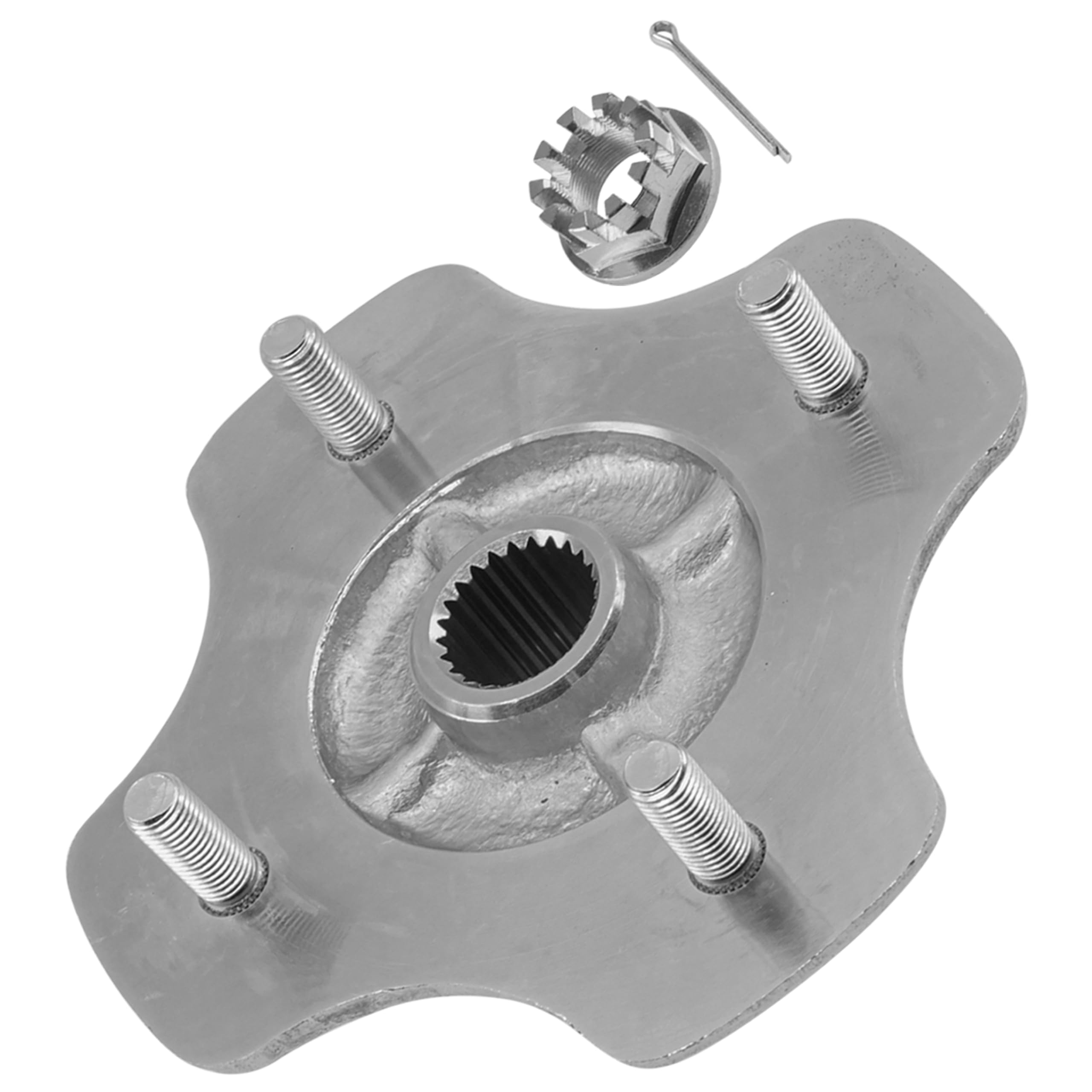 Caltric Rear Axle Wheel Hub with Nut Compatible with Honda Rancher 420 4X4 TRX420FE TRX420FM TRX420TE TRX420TM TRX420FP 2007-201