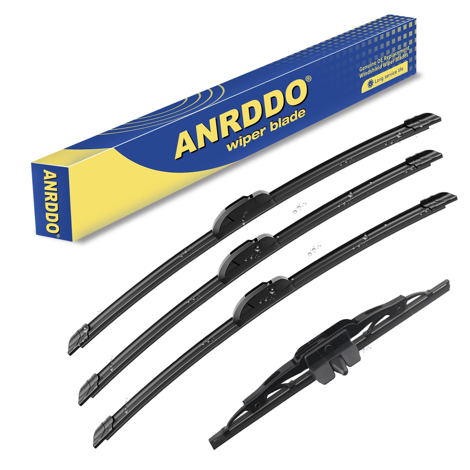 3 Wipers Factory Replacement For 2007-2014 Toyota Fj Cruiser Original Equipment Replacement Windshield Wiper Blades Set 16''+14'
