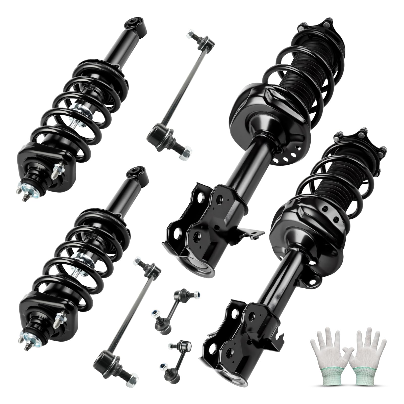 KAX Front/Rear Struts and Sway Bar Links kits Compatible with 2012-2014 Honda CR-V 2.4L,Quick Complete Shocks Assembly Replace 1