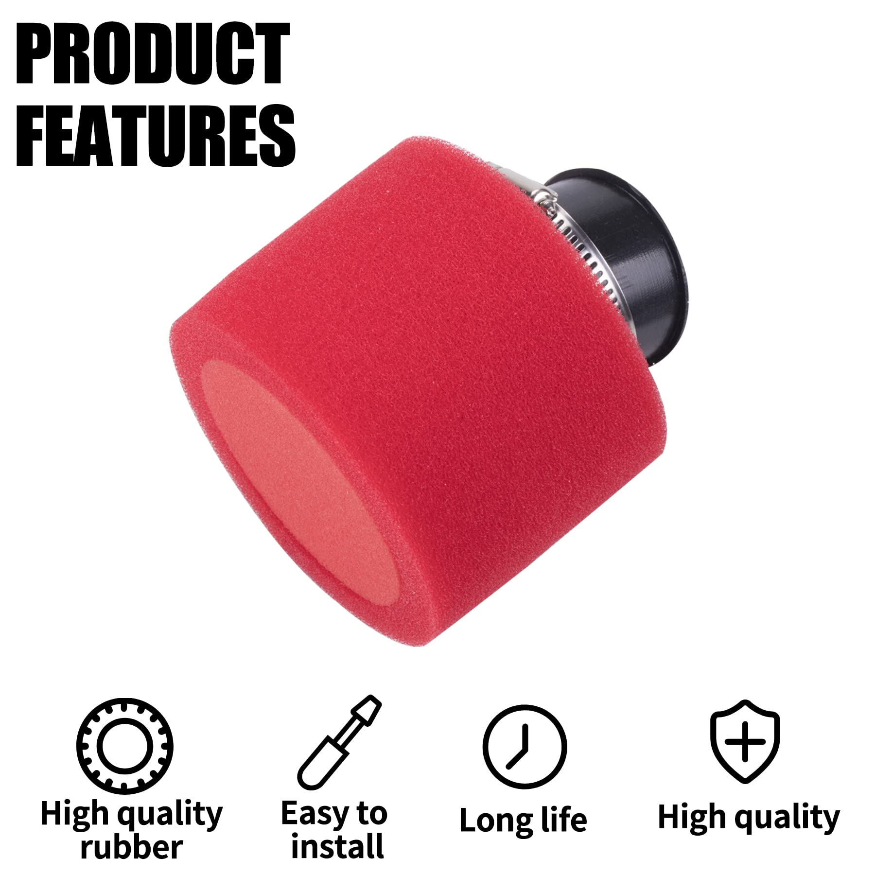 MWMNUN 38mm angled foam air filter pod Apply to 50cc 70cc 90cc 110cc 125cc 150cc GY6 Motorcycle Atv Scooter Quad Go Kart Moped P