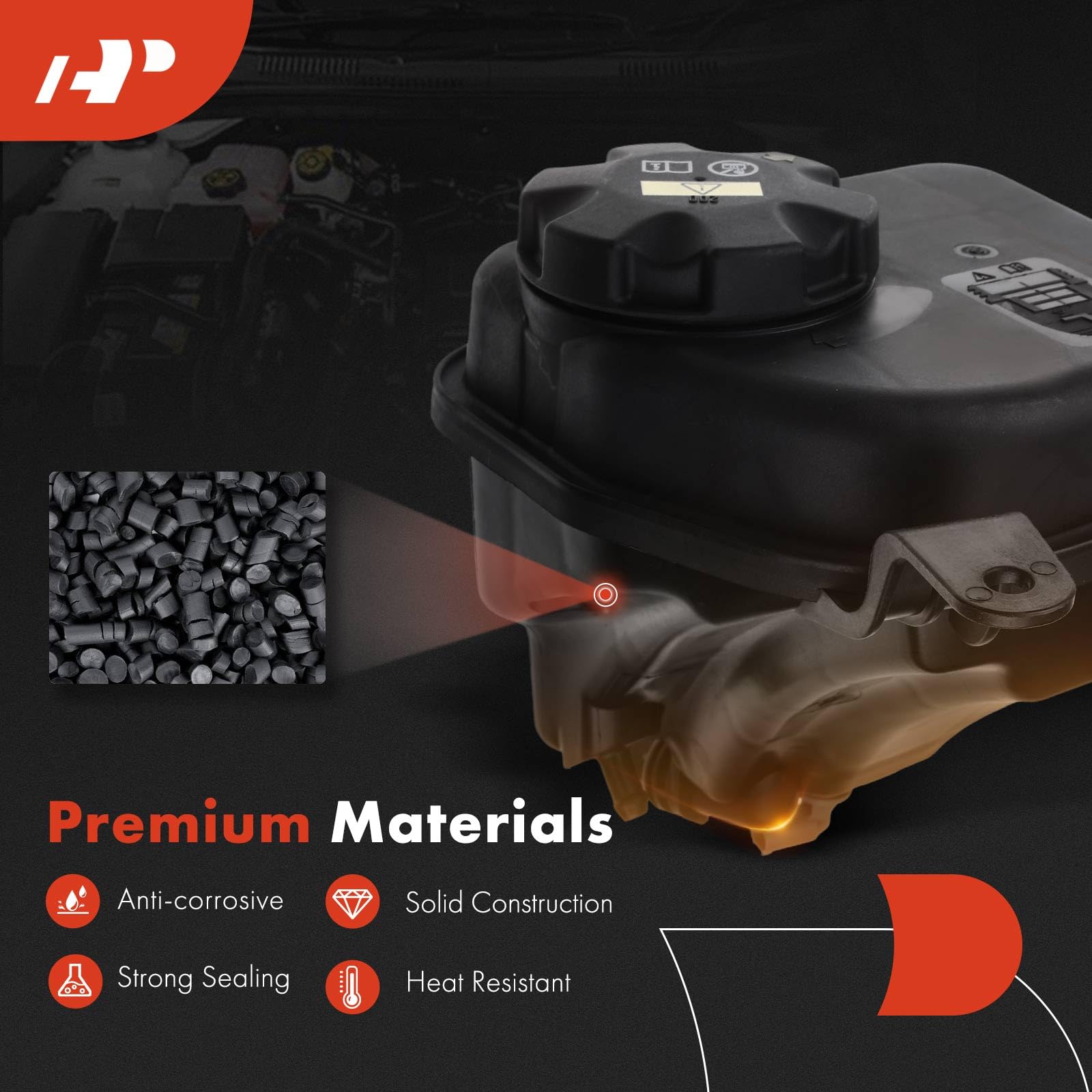 A-Premium Engine Coolant Overflow Recovery Reservoir Tank [With Sensor & Cap] Compatible With Bmw [E90 E92 E93] 335I Xdrive 2009