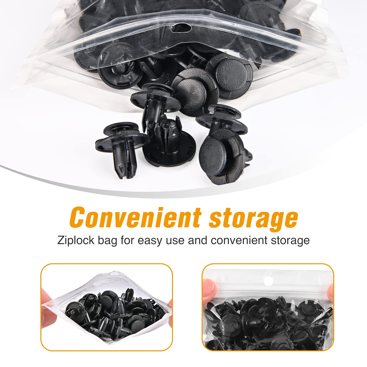 Gooacc 50Pcs Push-Type Engine Cowl Bumper Fender Clips Replacement For Nissan Altima Sentra Murano Maxima Xterra Infiniti Fx35 F