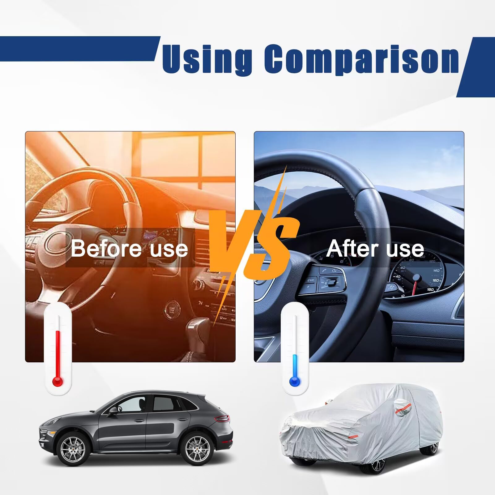 Kayme 6 Layers Suv Car Cover Custom Fit For Mazda Cx-30/Cx-3/Cx 30/Cx 3 (2019-2024) Waterproof All Weather For Automobiles, Outd