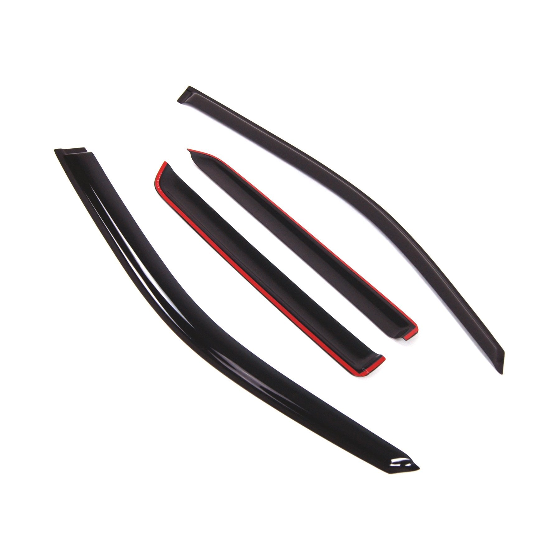 Tuningpros Outside Mount Window Vent Visors Rain Guards Compatible With Isuzu Isuzu Ascender 2004-2008 | Side Window Wind Deflec