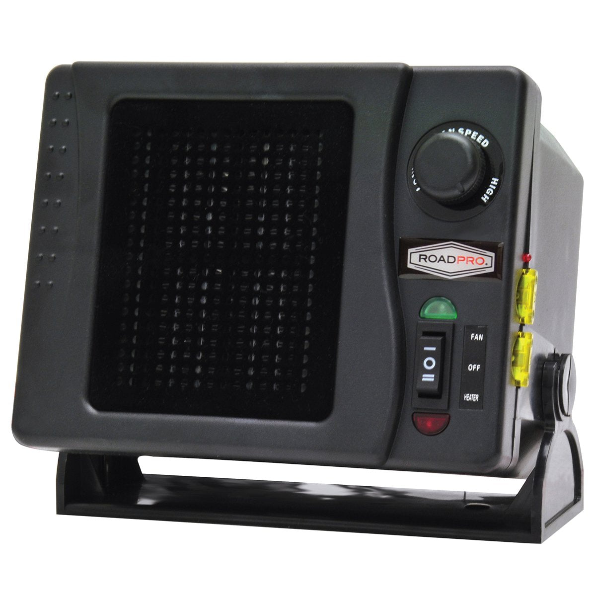 RoadPro 12V Ceramic Heater/Fan - Compact 12-Volt Portable Heating Solution