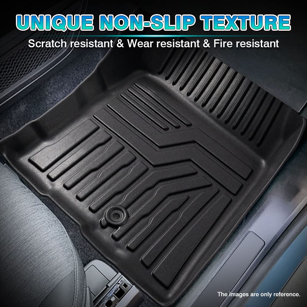 T Tgbros Floor Mats Custom Fit For 2021 2022 2023 2024 Kia Sorento (Only Fits Bench Model &7 Seats) Accessories All Weather Prot