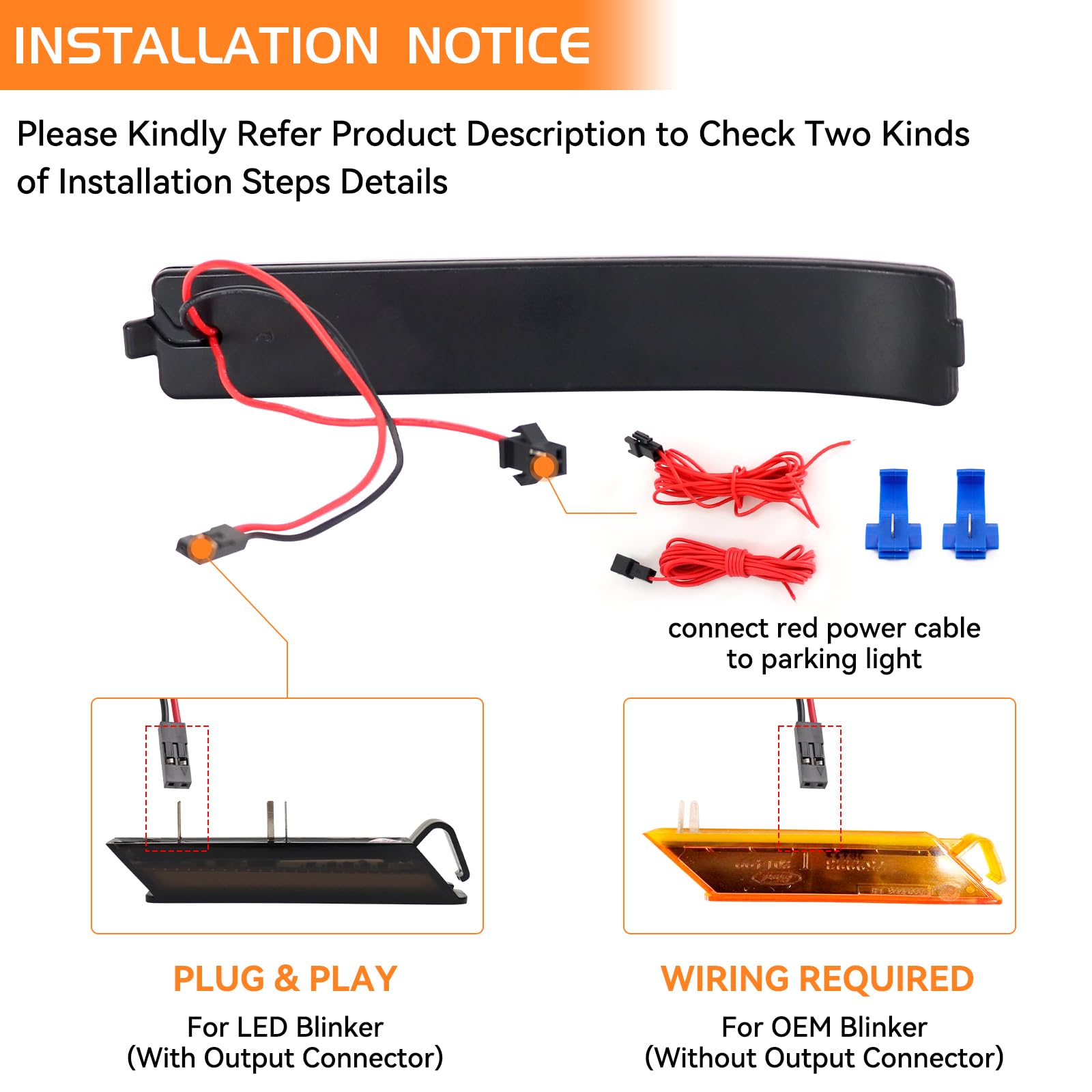 FetonAuto Sequential Switchback Side Mirror Turn Signal Lights, Smoked Lens, LED Marker Reflector for 2009-2014 Ford F150/Raptor SVT