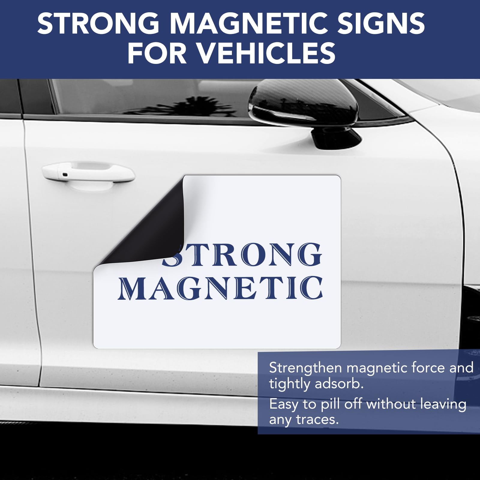 Diymag 2Pcs Blank Car Magnets,24X17 Inch Car Door Magnets Set Signs Rounded Corners Flexible Magnetic Bumper Sticker To Advertis