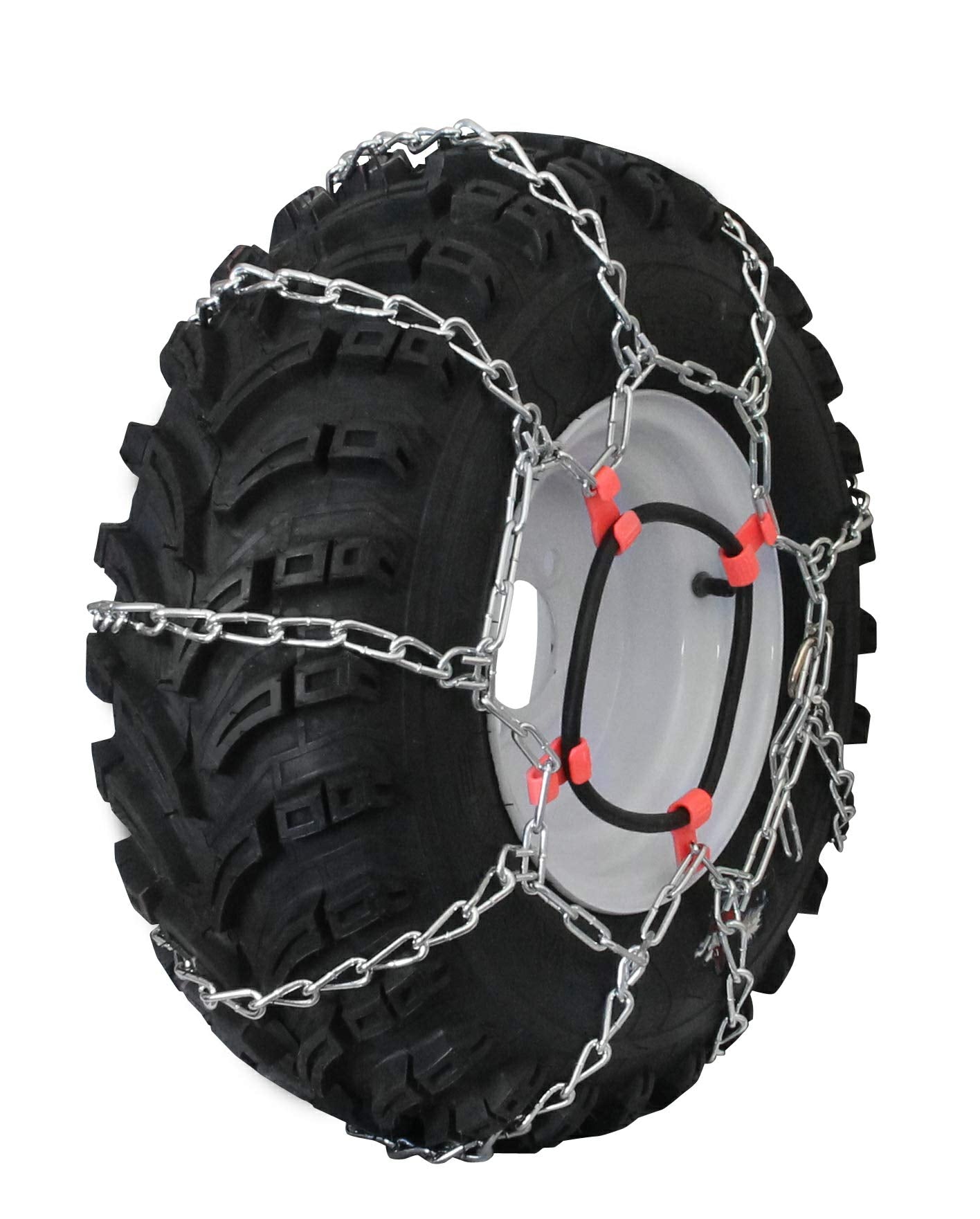 Grizzlar GTU403 Garden Tractor 4 Link Ladder Alloy Tire Chains Tensioner included 16x5.508, 16x6.508