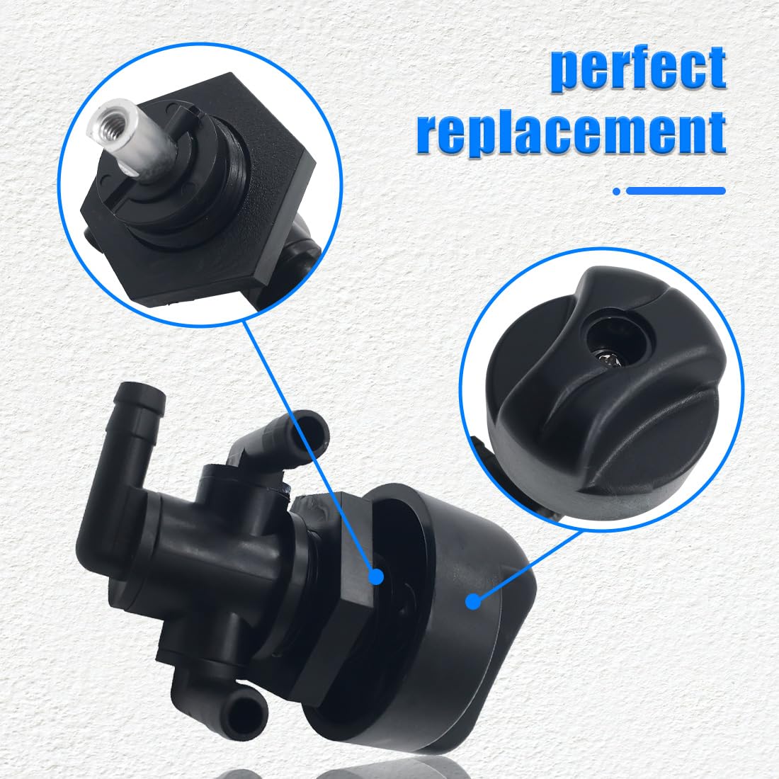 3-Way Fuel Shut Off Valve Petcock For Polaris Sportsman 500 335 400 600 700 Twin Magnum Trail Boss 325 330 500 7052161 5432559 w