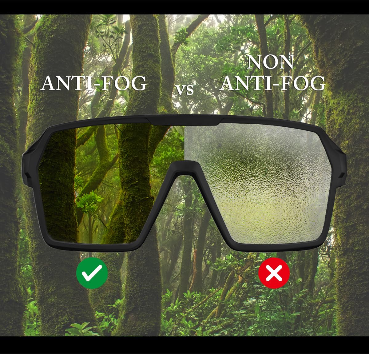 WDP100 Motorcycle Anti-Fog Goggles, Medium Size, Q38 Black/Smoke, Ideal for Riding and Ski Sports
