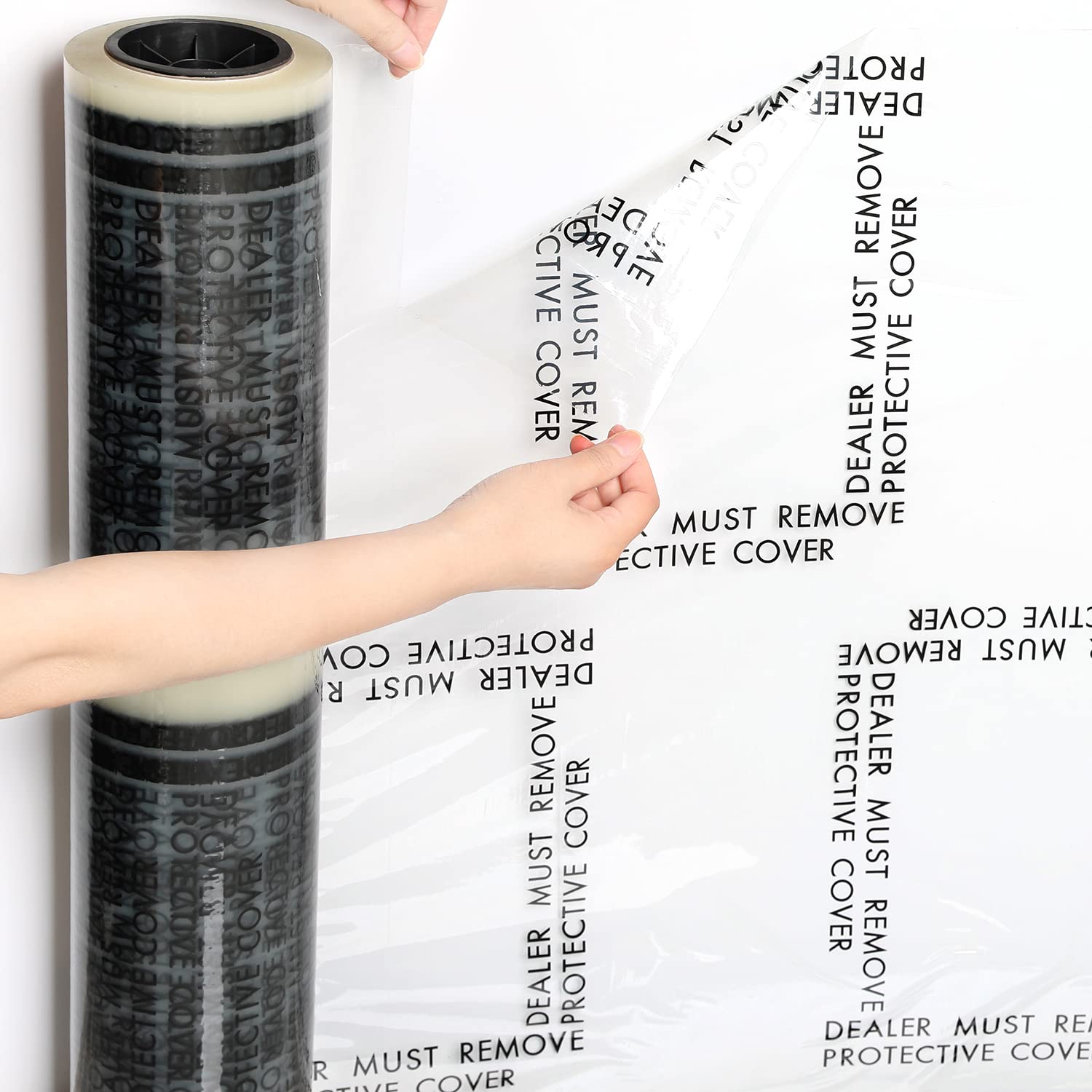 Ritiden 4 Mil Adhesive Car Carpet Protector Film Roll, Sticky Car Floor Mats Protector Cover Sheets, 24' X 200'
