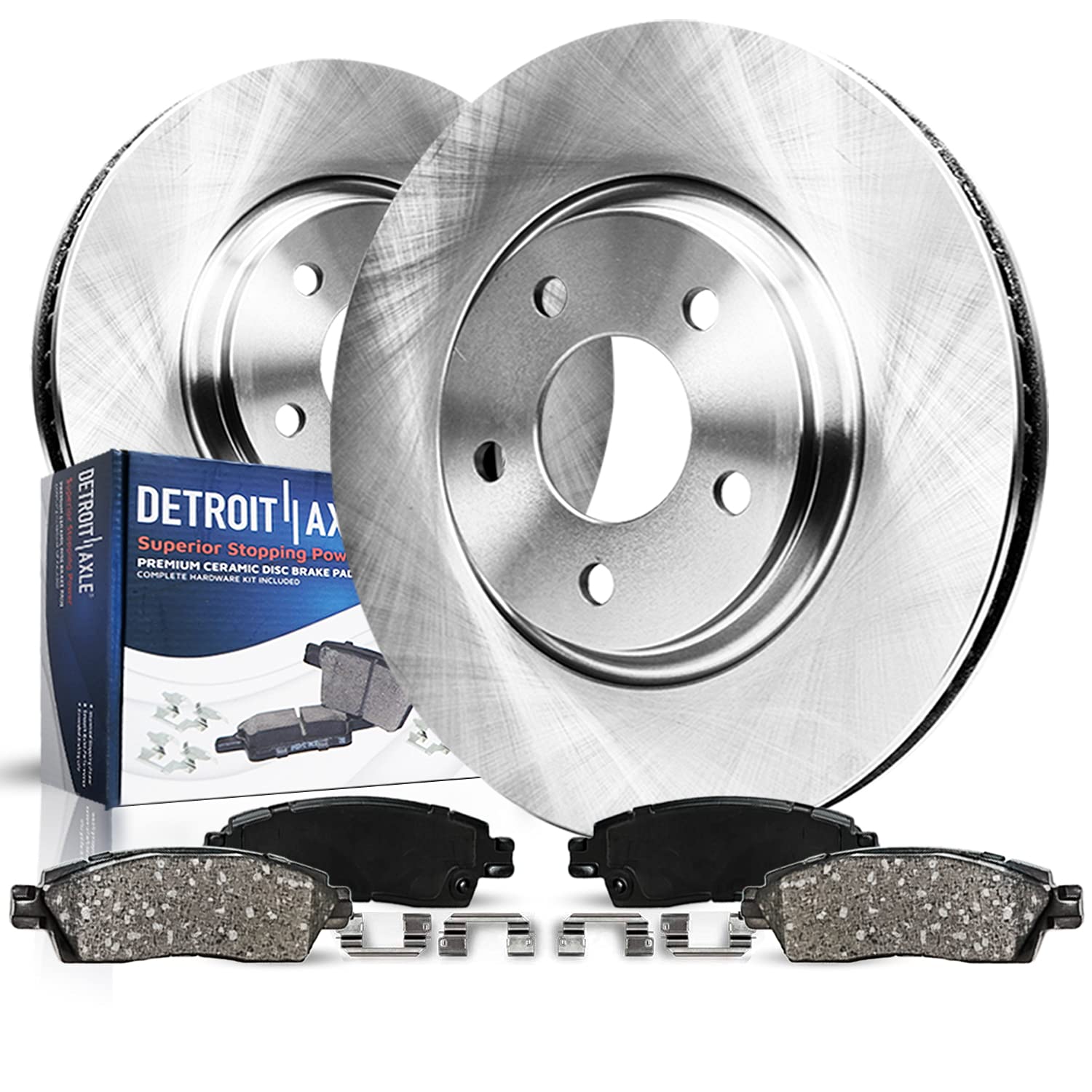 Detroit Axle - 4WD Front Brake Kit for Ford Explorer Ranger Mazda B2300 B3000 B4000 Mercury Mountaineer, Disc Brake Rotors Ceram