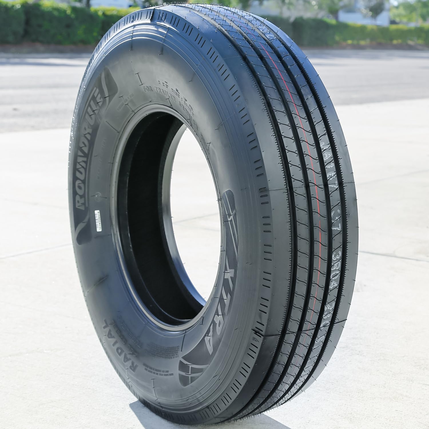Roundrule Xtra All Steel Heavy Duty Premium Trailer Radial Tire-St235/80R16 235/80/16 235/80-16 129/125M Load Range G Lrg 14-Ply