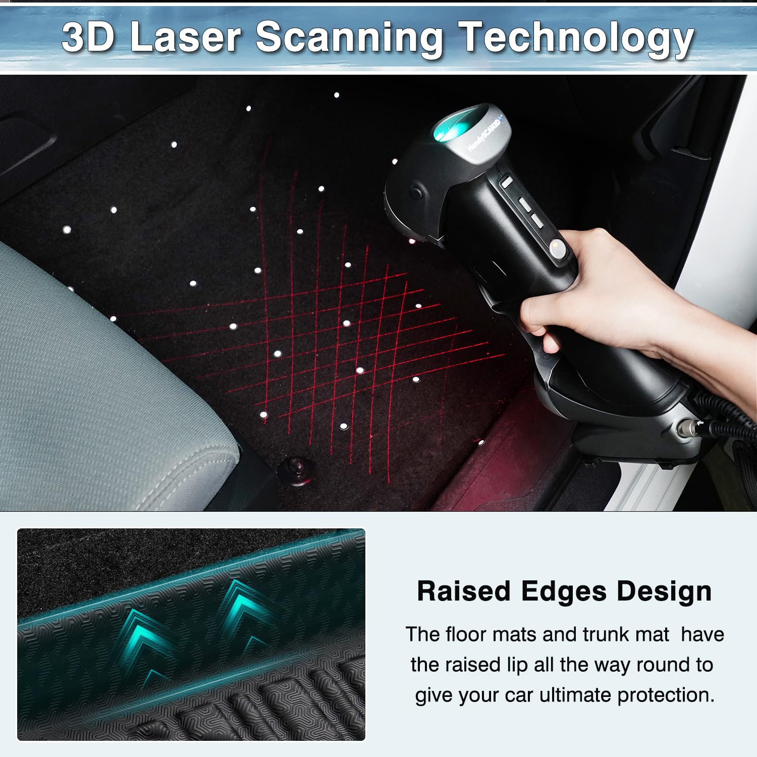 Mixsuper Floor Mats For Nissan Rogue 2021-2024 2025, All Weather Floor Liners For Rogue Accessories Durable Odorless 1St & 2Nd R