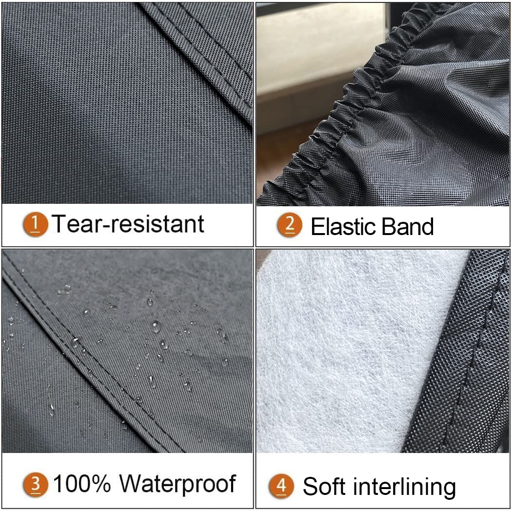 Kayme Rv Tire Covers 4 Pack, Travel Trailer Camper Truck Suv Motorhome Sun Rain Snow Protector, Waterproof Wheel Cover, Fit 33-3
