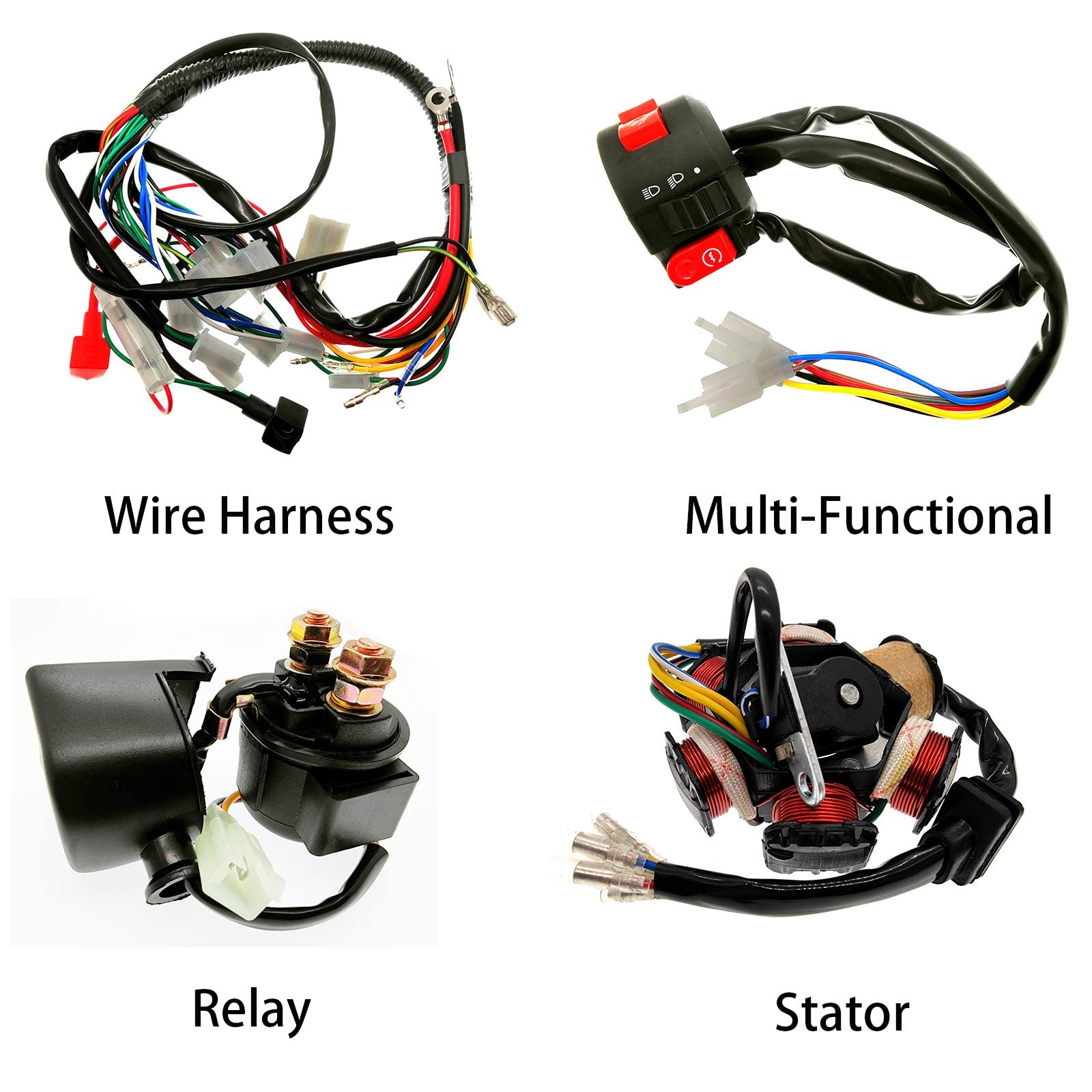 RUIDELI Electrics Stator Coil Set for GY6 50cc-125cc ATV, Quad, Dirt Bike, Go Kart - Model 888005