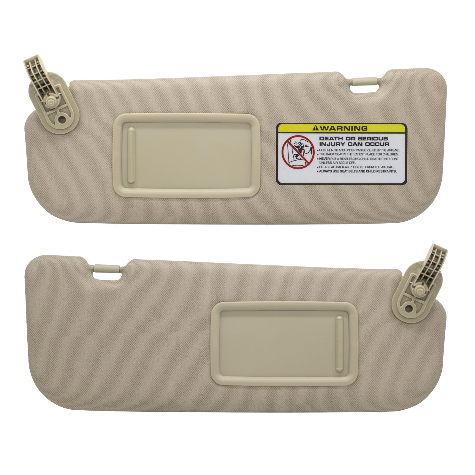 Nhiles Left Driver & Right Passenger Side Sun Visor Replacement Compatible With Hyundai Elantra 2011 2012 2013 2014 2015 Replace