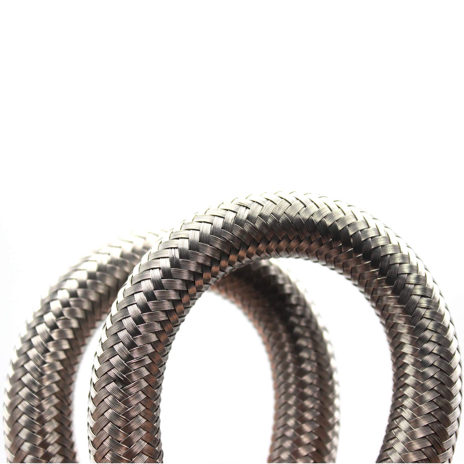 2Pcs 7/180Mm Flexible Valve Stem Extenders Stainless Steel Tyre Tire Valve Stem Extension Adaptors Car Truck Trailer Rv Trailer Vehicle (2Pcs 7/180Mm)