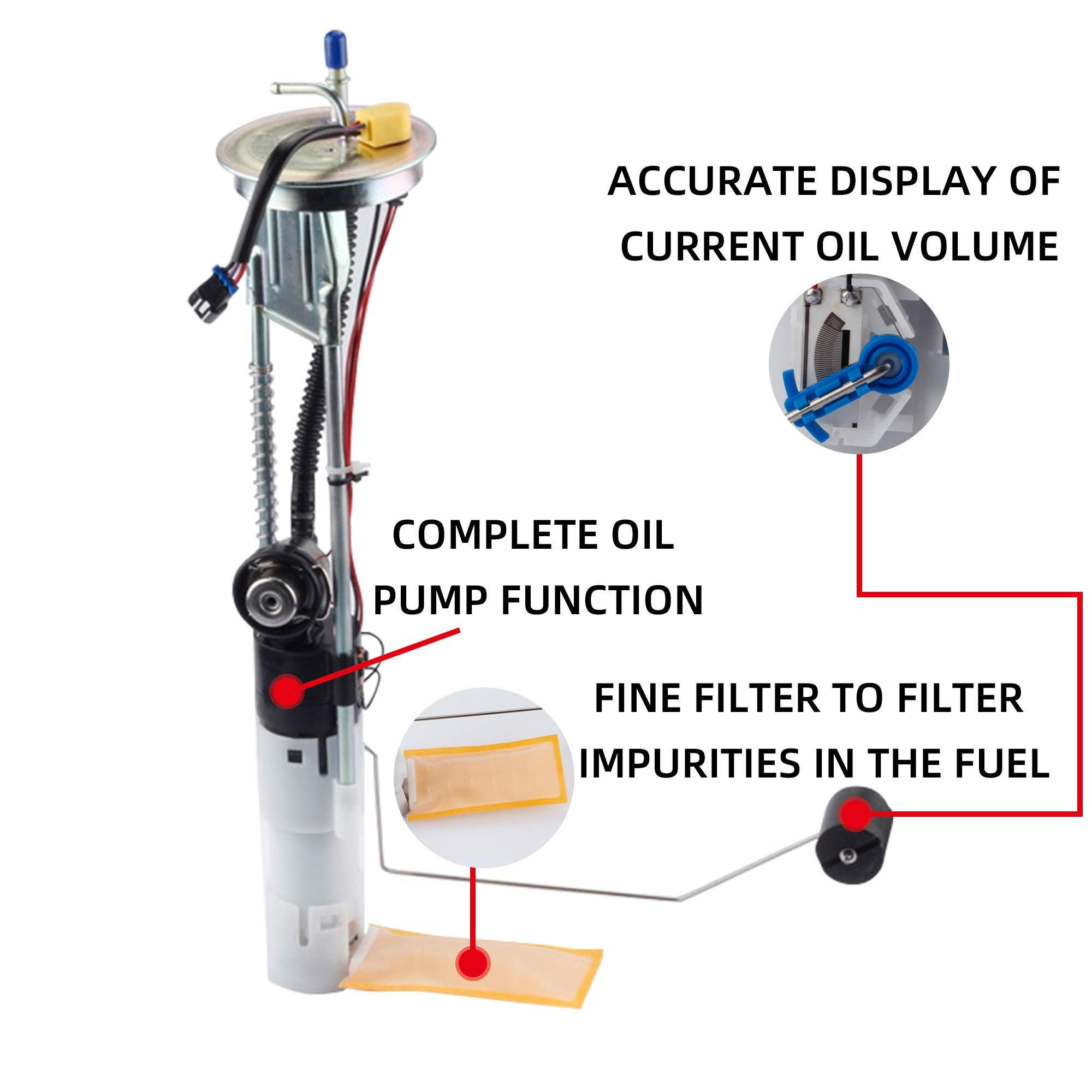 Dasbecan Electric Fuel Pump Assembly Compatible With Polaris Ranger 500 2006-2013 Ranger 700 2008 2009 Ranger 800 2010 Replaces#