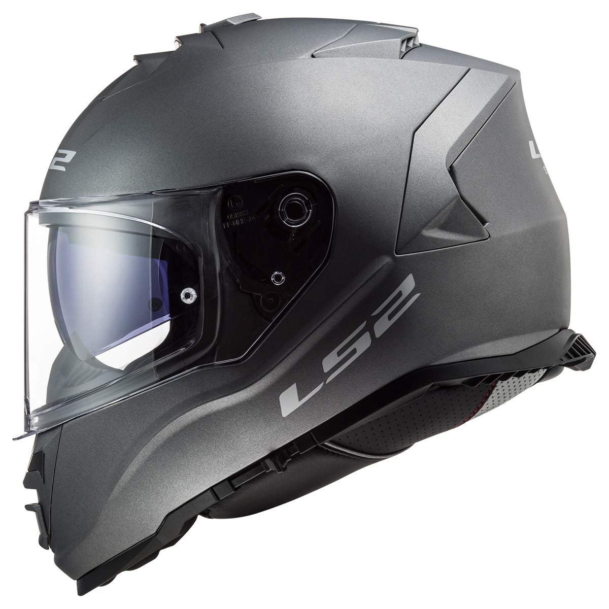 Ls2 Helmets Assault Full Face Motorcycle Helmet W/Sunshield (Matte Titanium - X-Small)