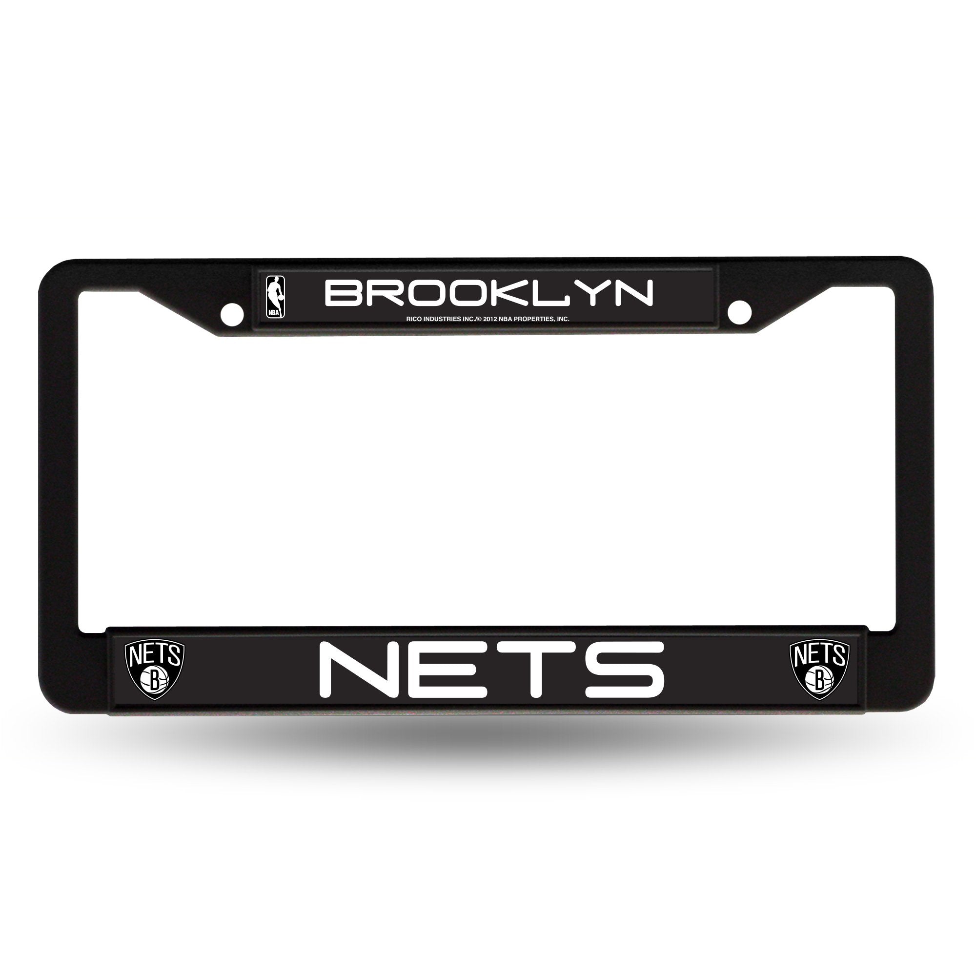 Brooklyn Nets License Plate Frame Chrome Printed Insert - Special Order