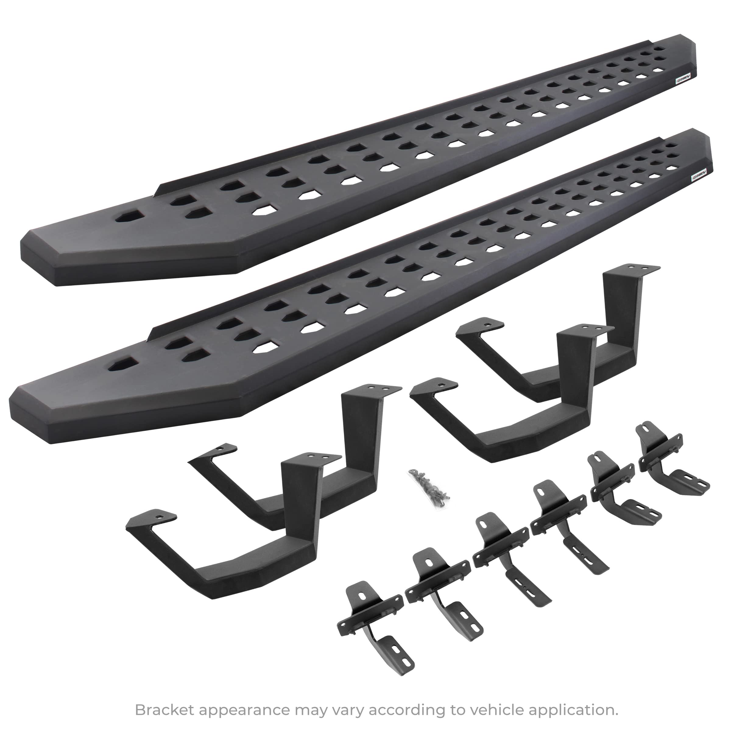 Go Rhino 6940488720Pc Rb20 Running Boards With Mounting Brackets, 2 Pairs Drop Steps Kit For 19-24 Gmc, Chevrolet (Crew Cab Pickup)
