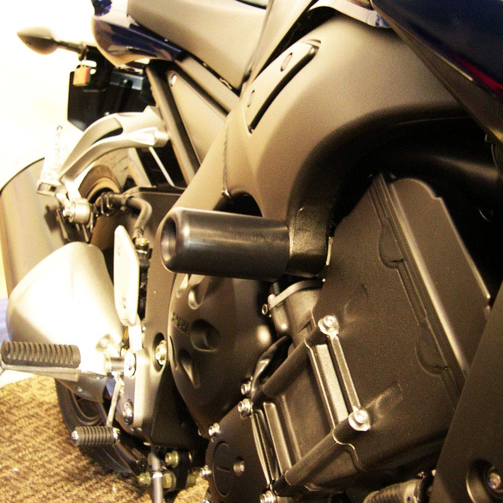 Shogun Yamaha Fz8 Fz 8 2011 2012 2013 Black No Cut Frame Sliders - 750-6389 - Made In The Usa