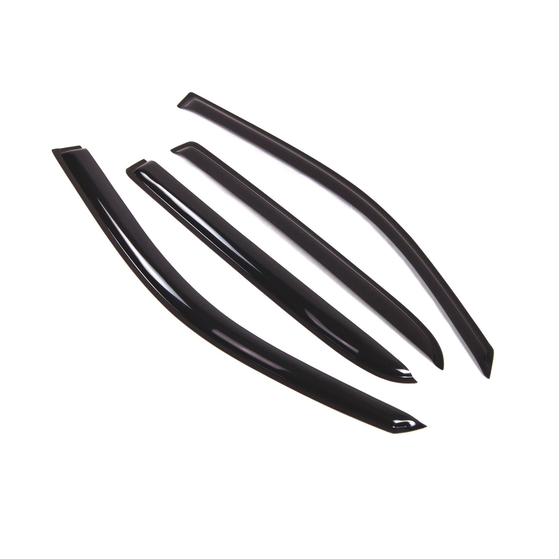 Tuningpros Outside Mount Window Vent Visors Rain Guards Compatible With Chevy Trailblazer Ext 2002-2009 | Side Window Wind Defle